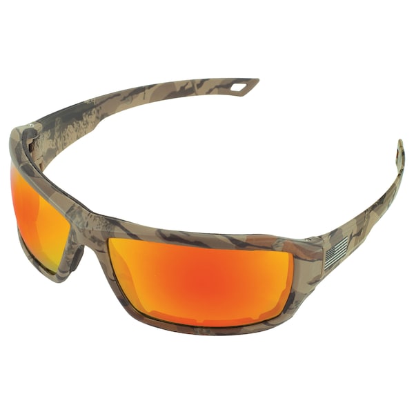 Erb Safety Live Free Safety Glasses, Camo Frame And Sharpshooter Lens 18049